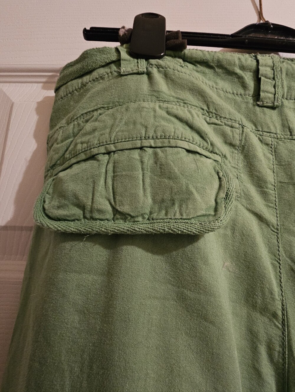 Free People Light Green Cargo Capri Pants - Picture 5 of 8